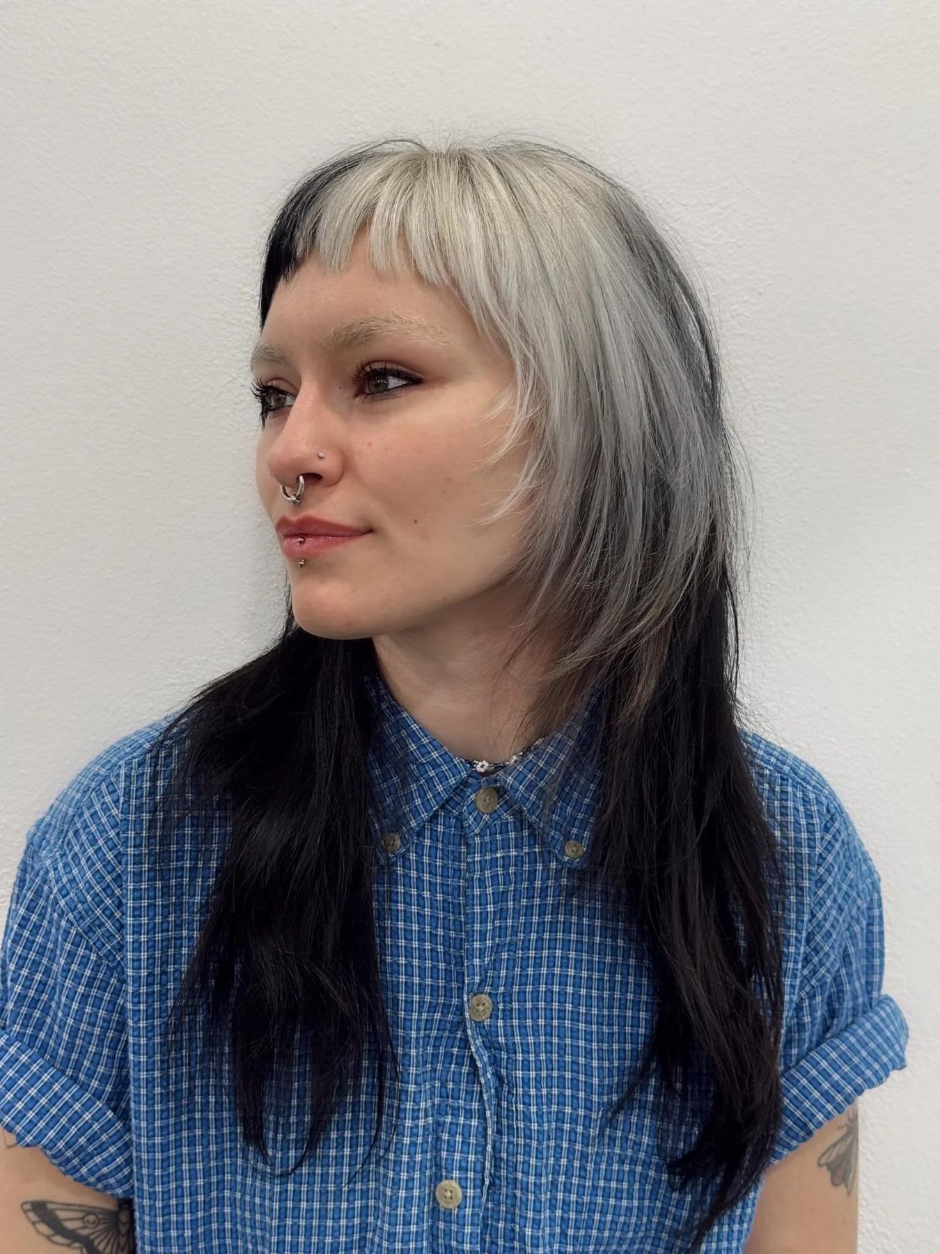 Salon client: two-tone colour